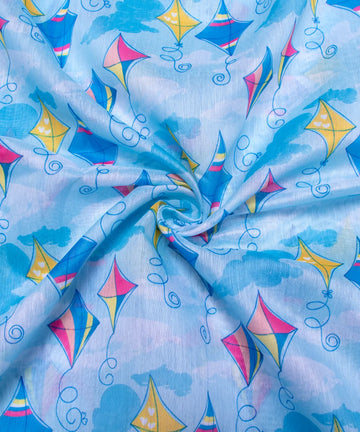 Buy Printed Chanderi Fabric online